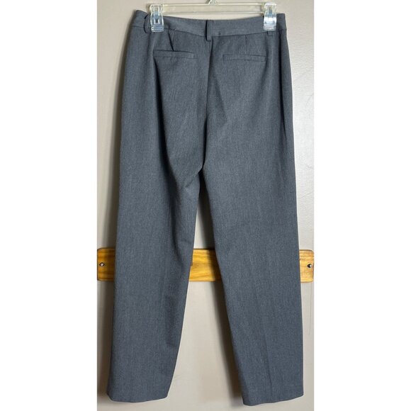 Talbots Pants Gray Stretch Ankle Straight Dress Career Classic Capsule Womens 4 - Picture 2 of 9